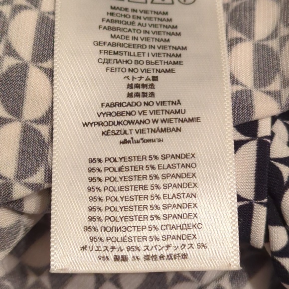 Michael Kors Black White Grommet Lace up Midi Dress - Picture 15 of 16